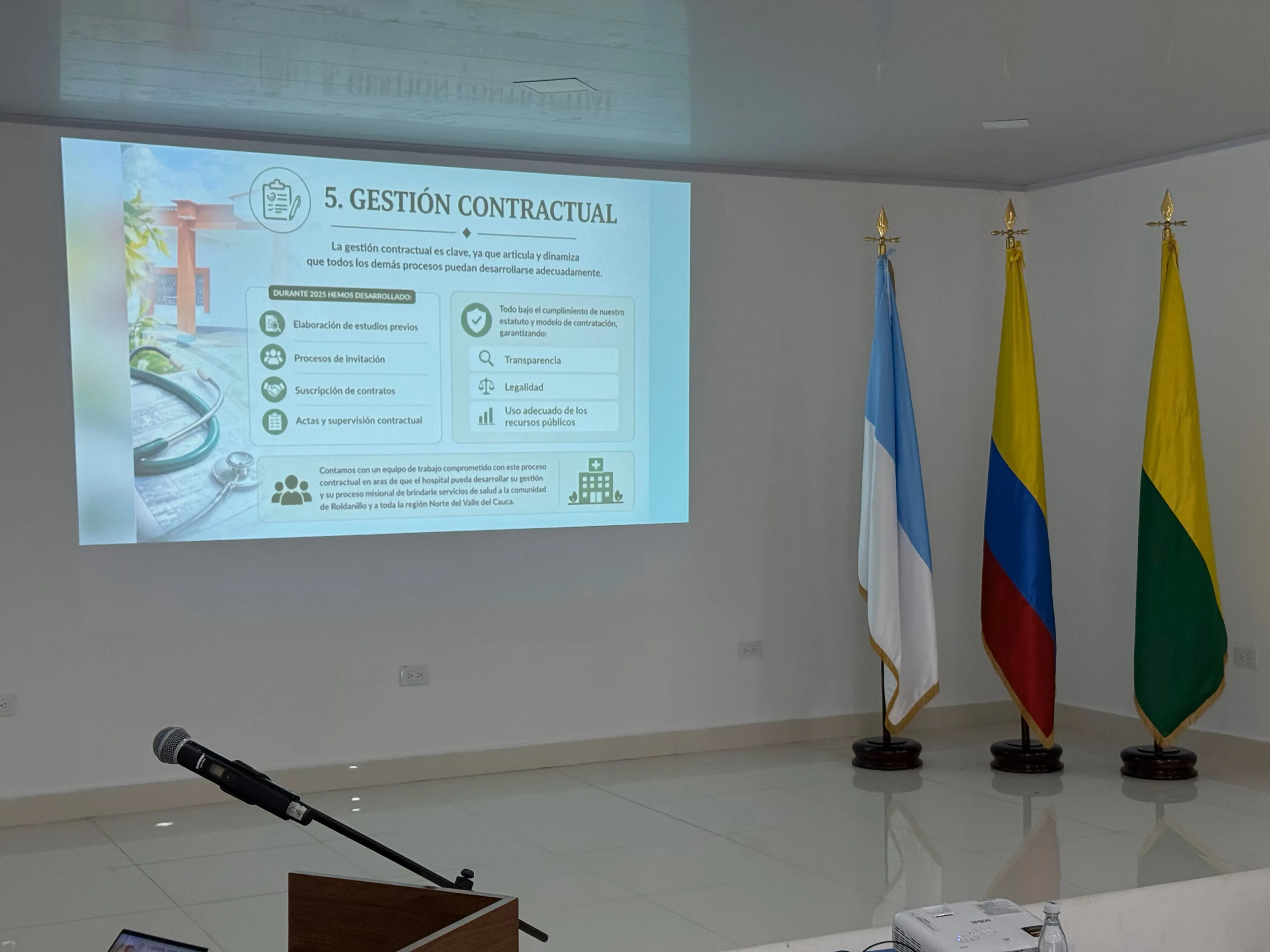 Presentaci&oacute;n de resultados de gesti&oacute;n