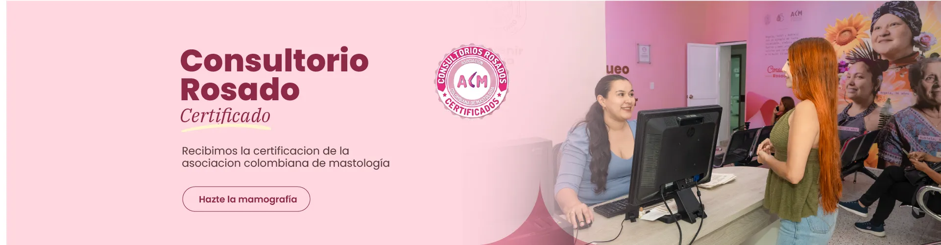 Banner de la campaña de detección de cáncer de mama