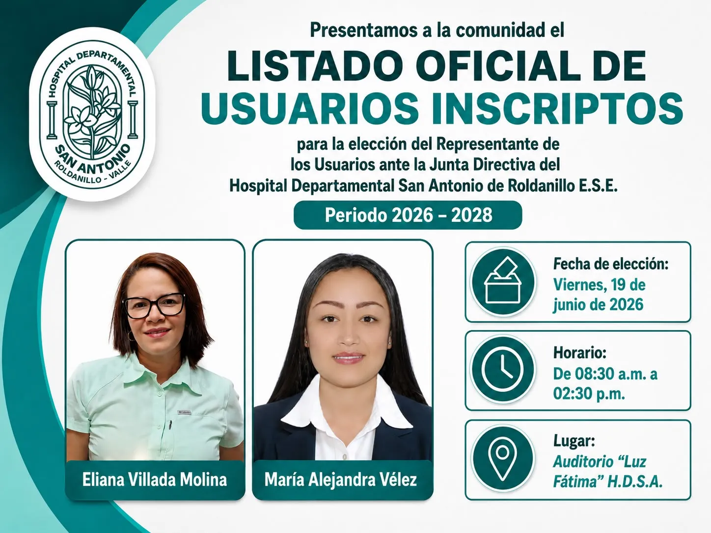 Listado oficial de inscritos