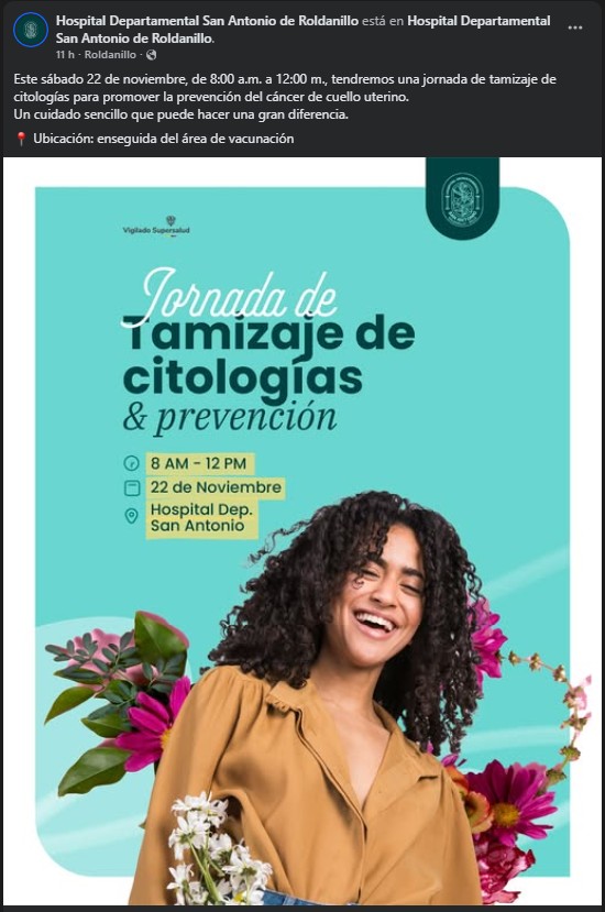 Nueva publicación en Facebook